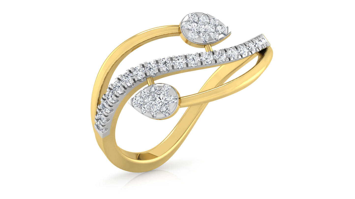 Mild Twist Diamond Ring