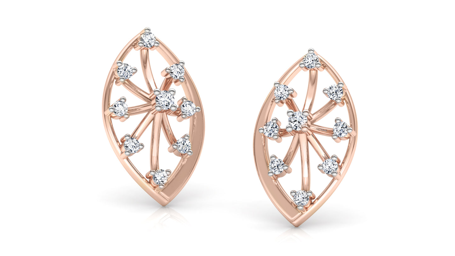 Spiky Cascade Diamond Earrings