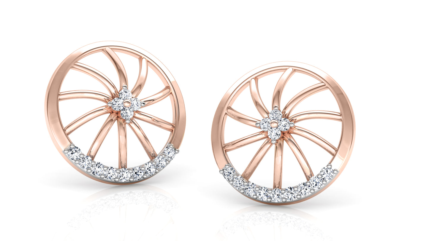 Lucky Wheels Diamond Earrings