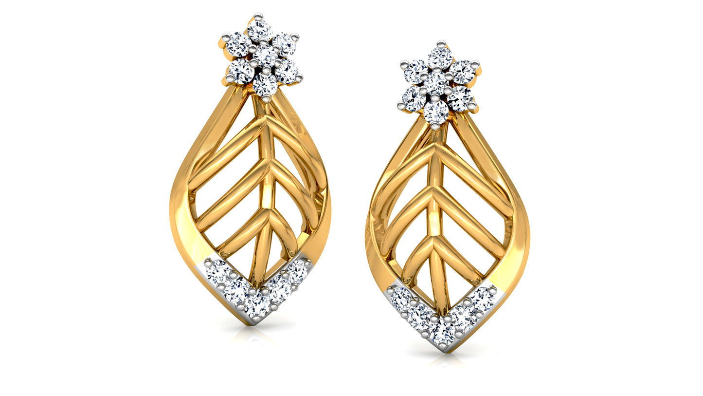 Leaf Luck Diamond Earrings