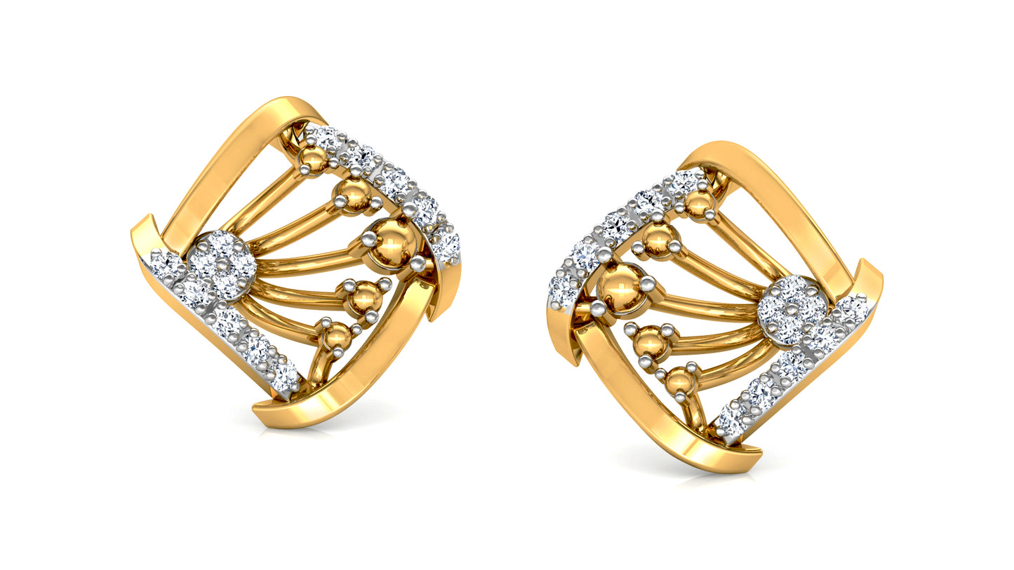 Broach Love Diamond Earrings