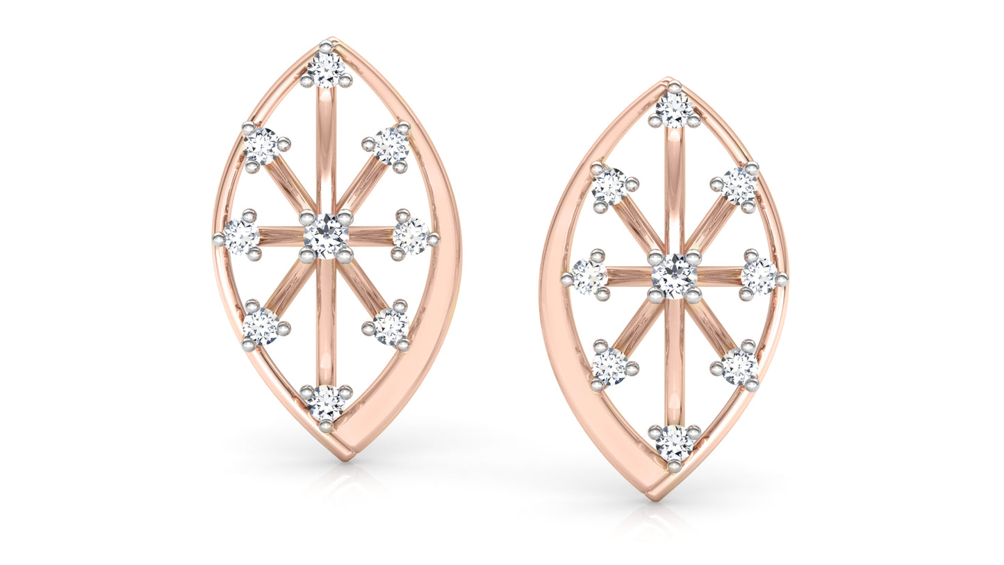 Spiky Cascade Diamond Earrings