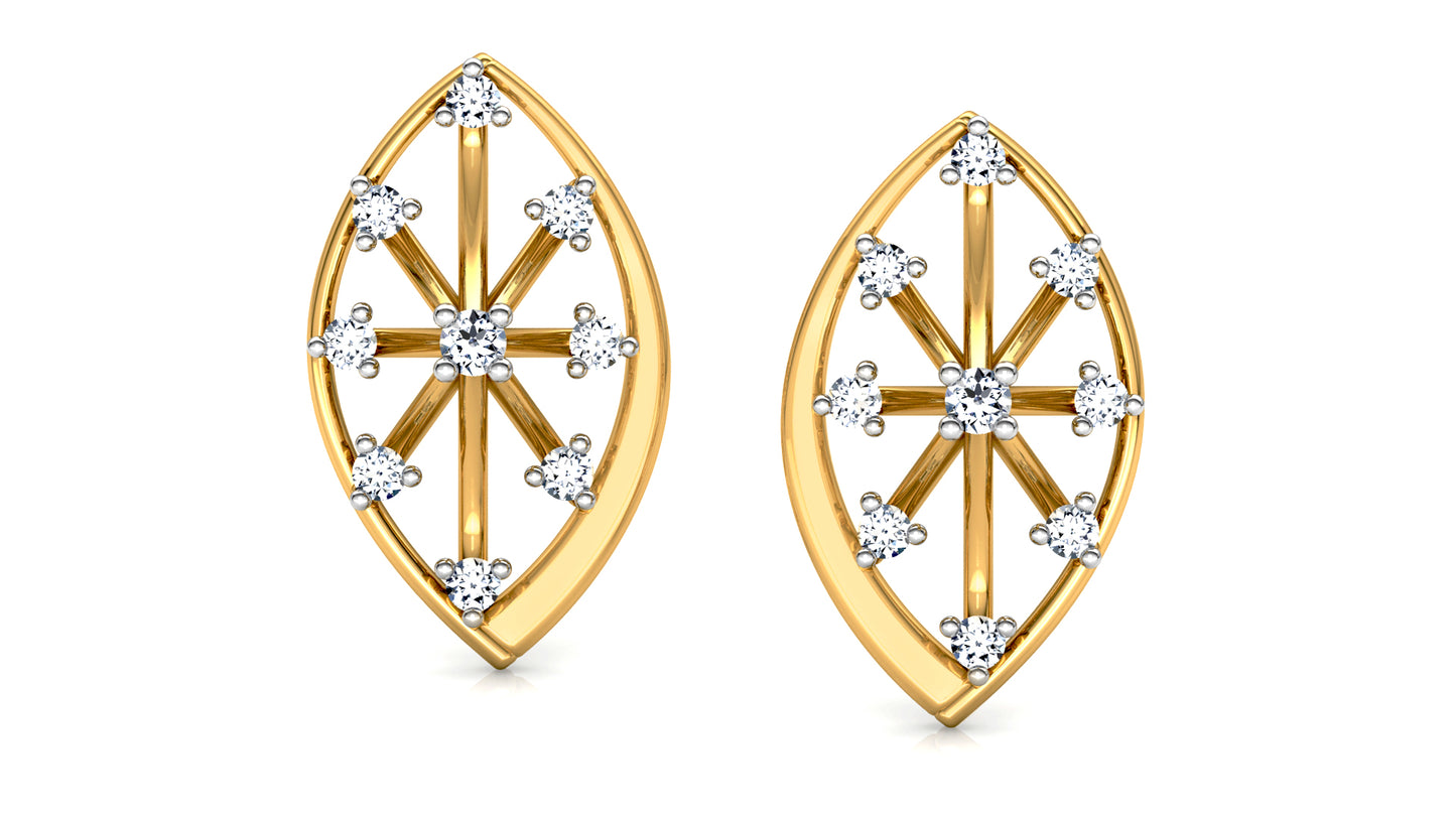 Spiky Cascade Diamond Earrings