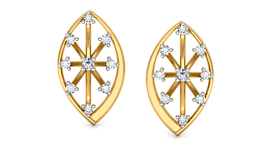 Spiky Cascade Diamond Earrings