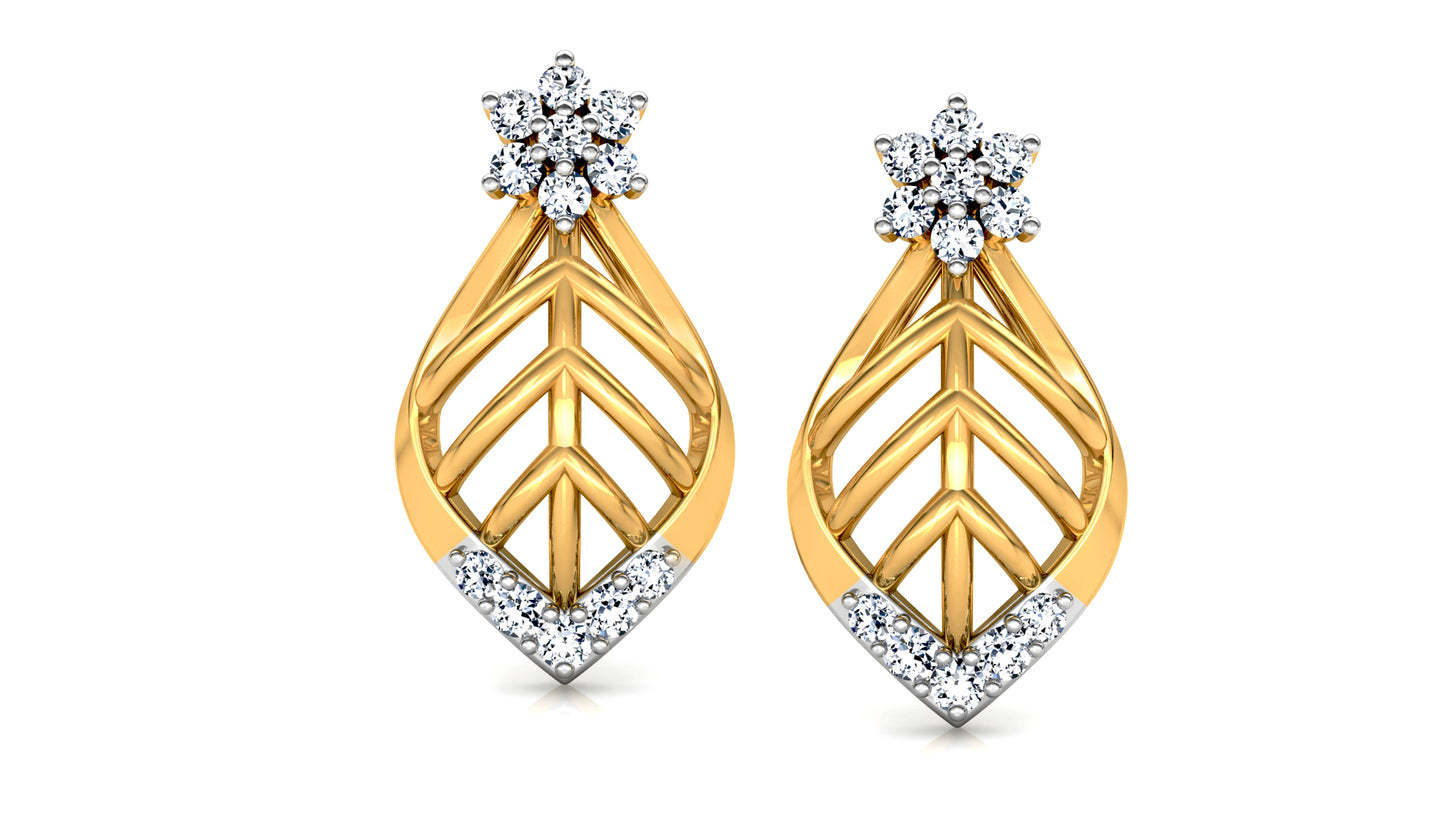 Leaf Luck Diamond Earrings