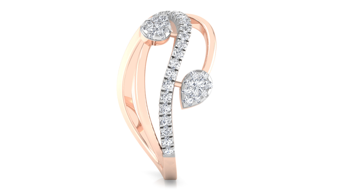 Mild Twist Diamond Ring