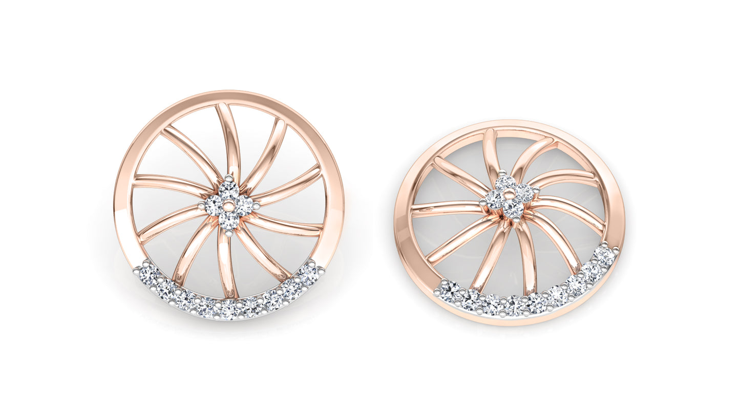 Lucky Wheels Diamond Earrings