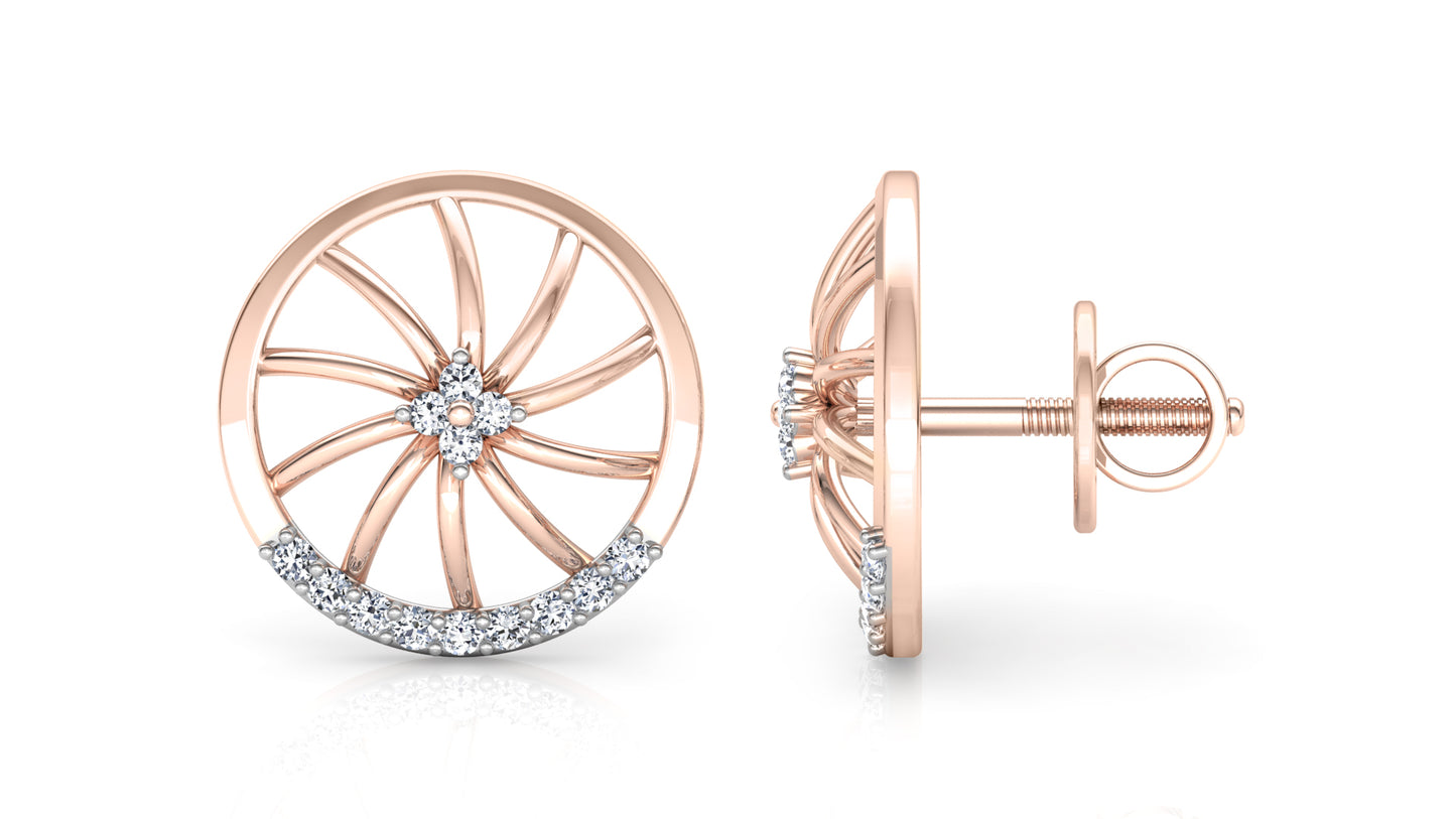 Lucky Wheels Diamond Earrings