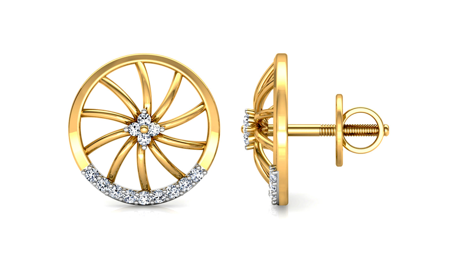 Lucky Wheels Diamond Earrings