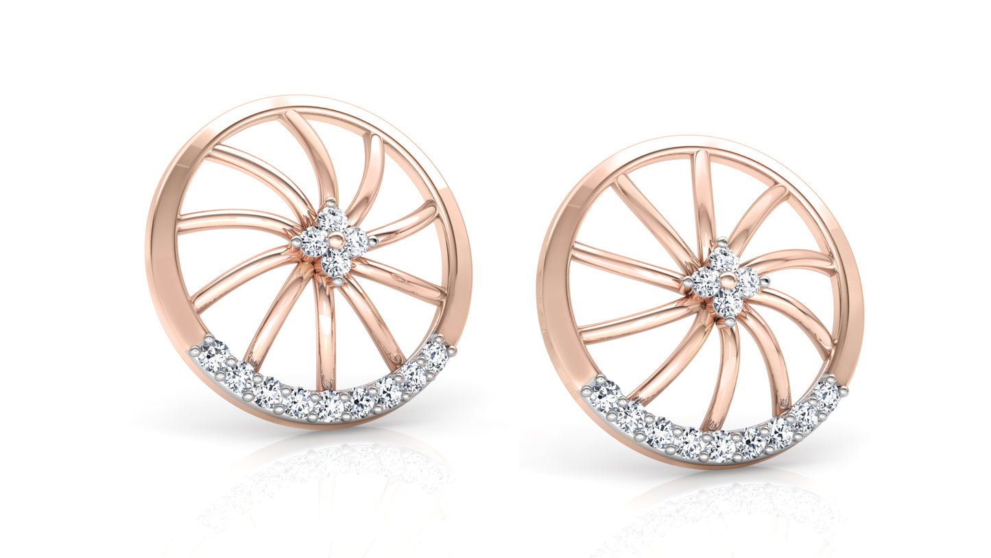 Lucky Wheels Diamond Earrings