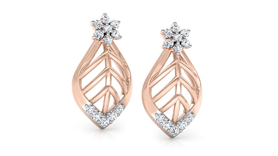 Leaf Luck Diamond Earrings