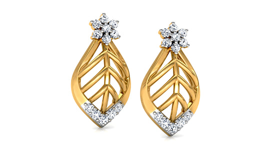 Leaf Luck Diamond Earrings