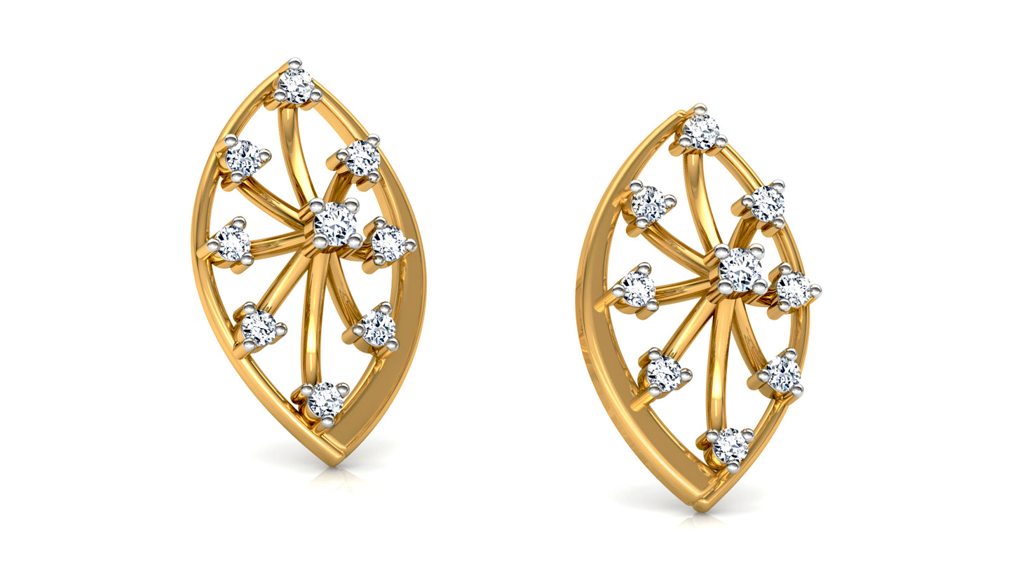 Spiky Cascade Diamond Earrings