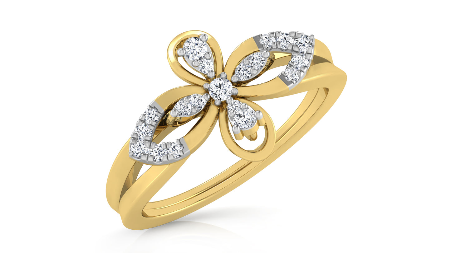 Flower Elixir Diamond Ring