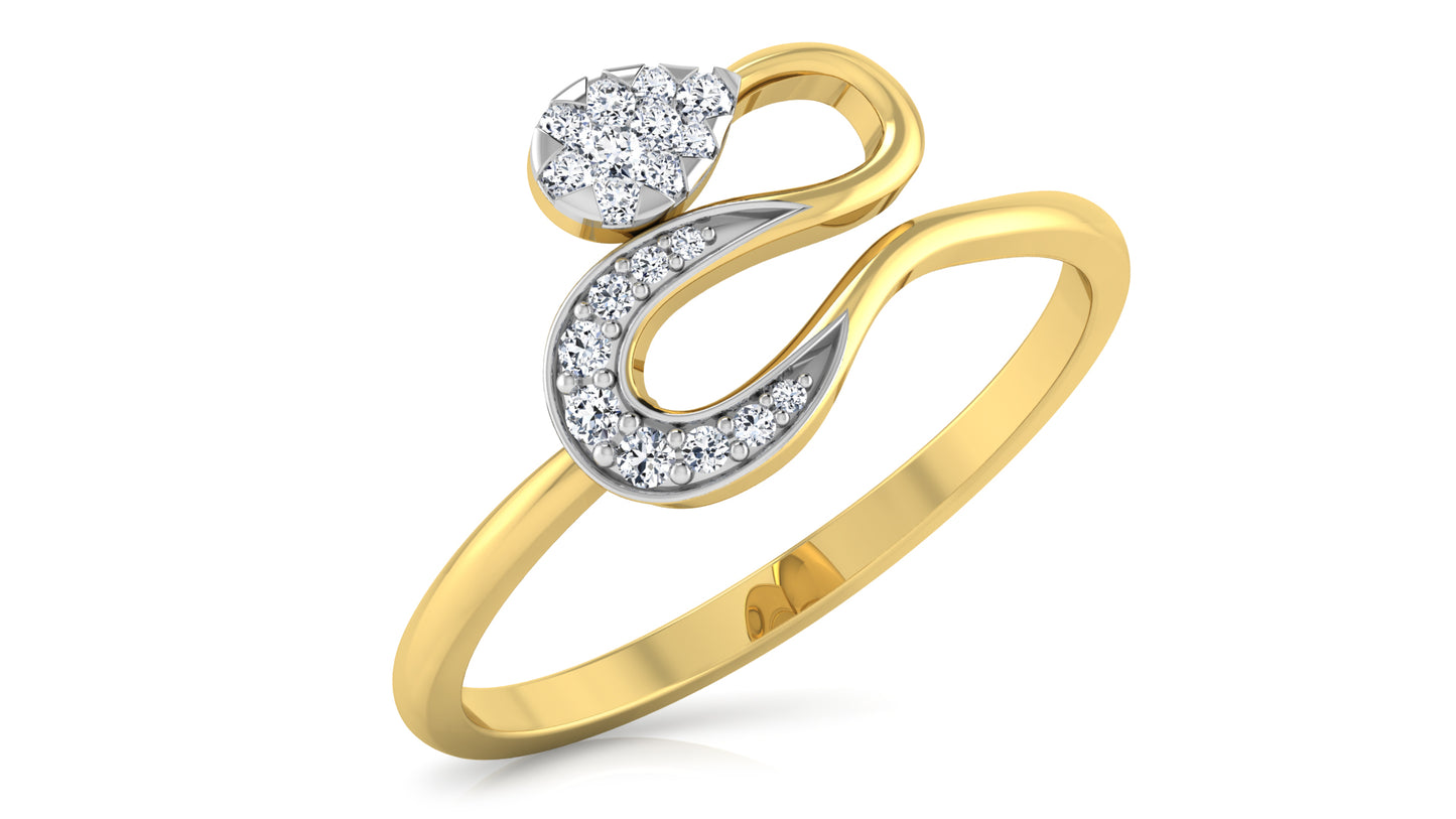 Snake Whisper Diamond Ring