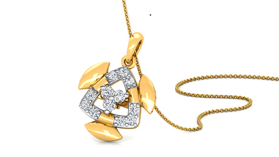 Exploding Beauty Diamond Earrings And Pendant Set