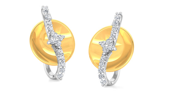 Full Band Diamond Earrings And Pendant Set