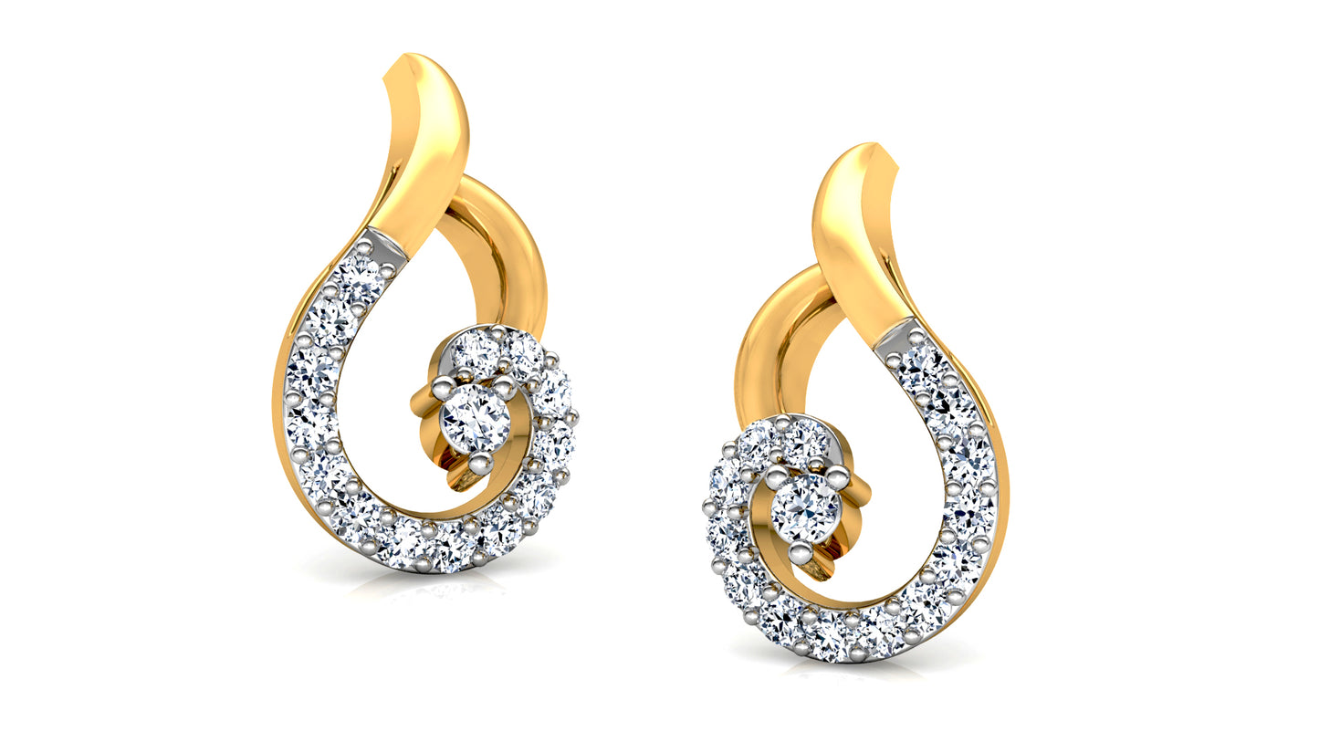 Swan Crush Diamond Earrings