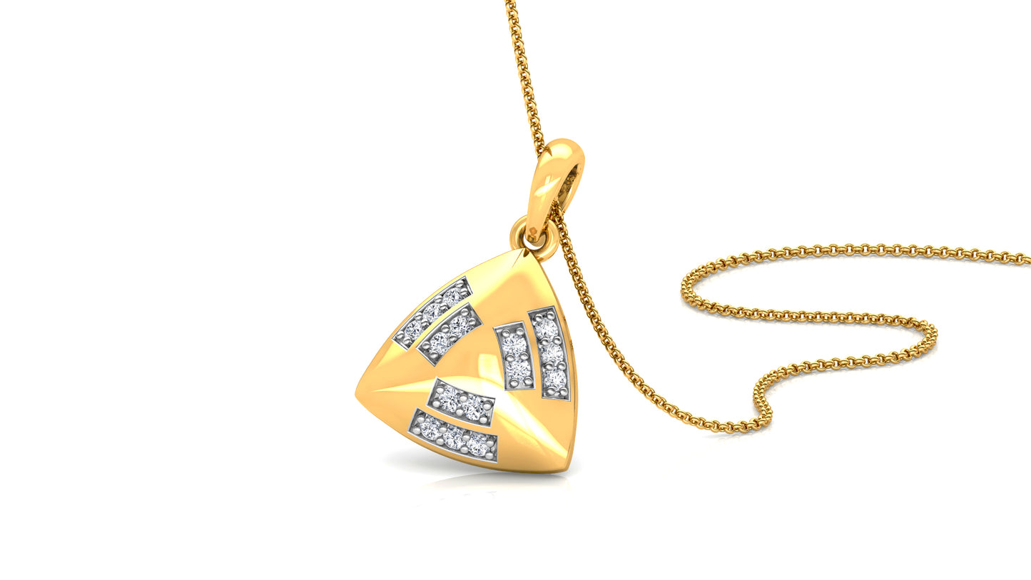 Coruscated Wonder Diamond Earrings And Pendant Set