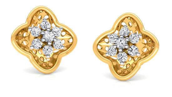 Flower Brigade Diamond Earrings And Pendant Set