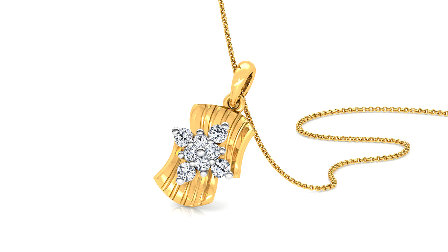 Aesthetic Gems Diamond Earrings And Pendant Set