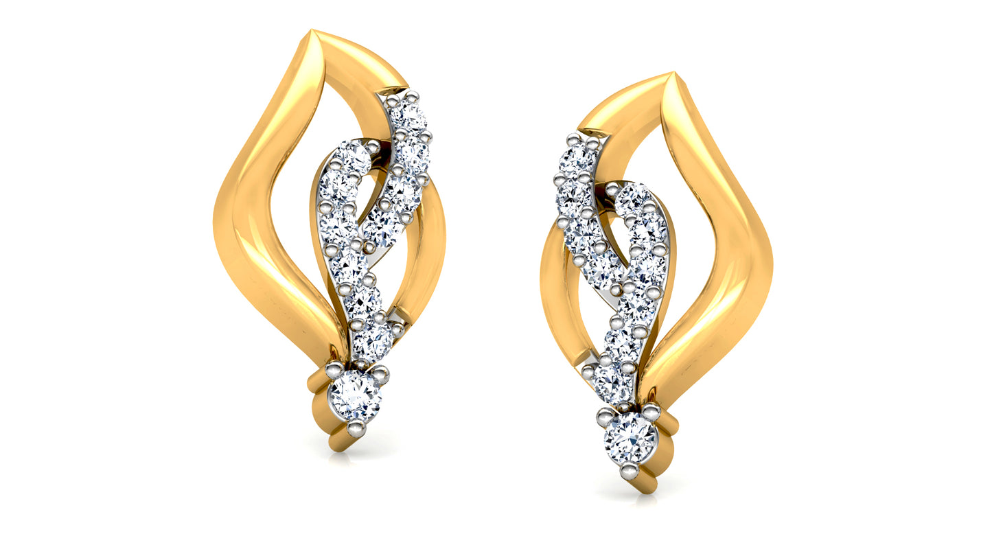 Shine Tone Diamond Earrings