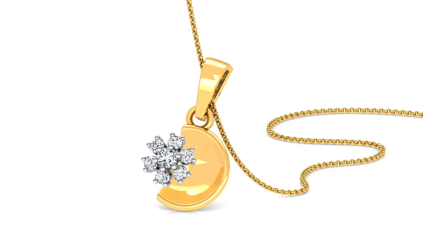 Citzty Life Diamond Earrings And Pendant Set