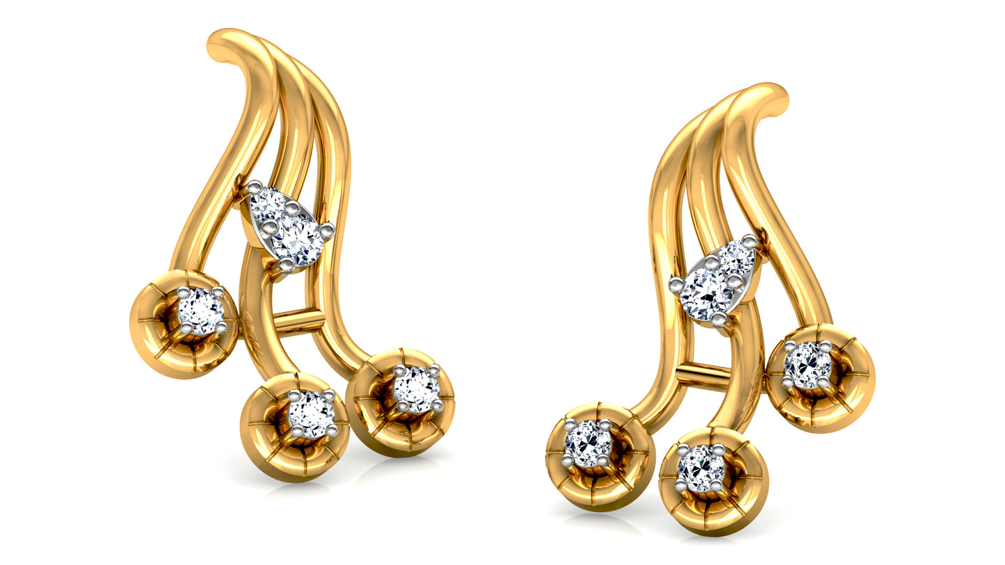 Flow Slow Diamond Earrings