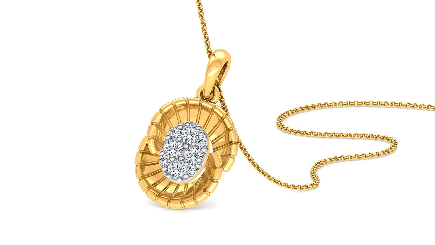 Satellite Beauty Diamond Earrings And Pendant Set