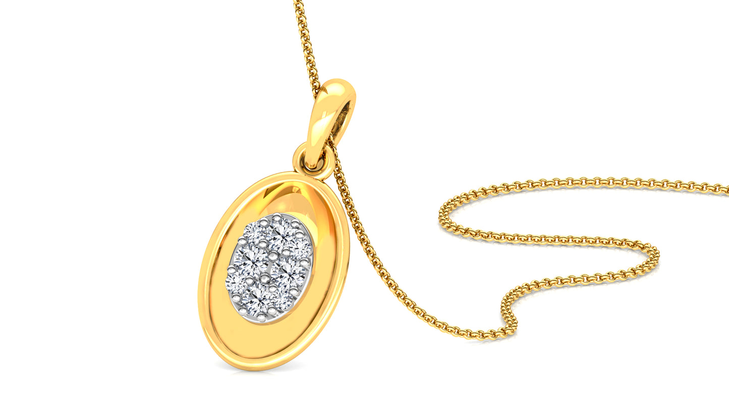 Trenndy Petals Diamond Earrings And Pendant Set