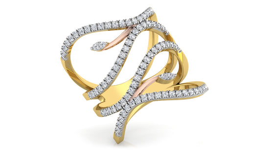 Serpent Duo Diamond Ring