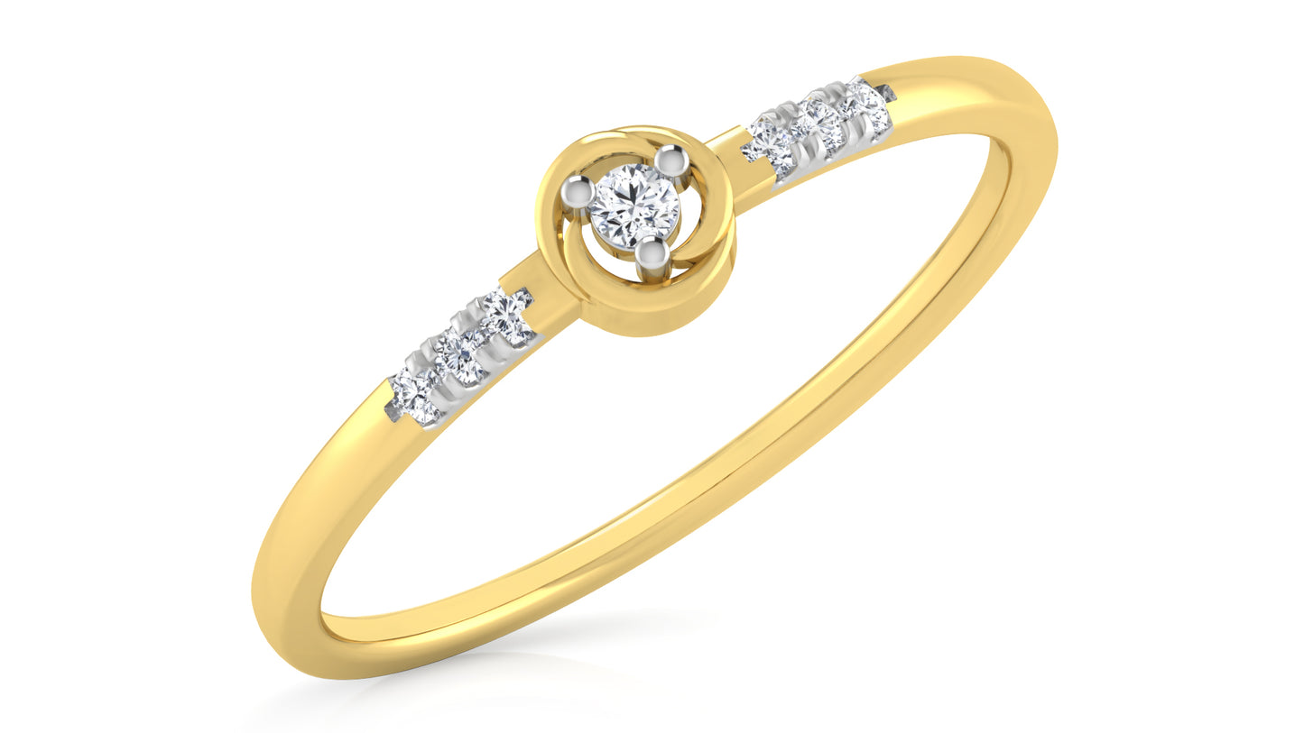 Dual Band Diamond Ring