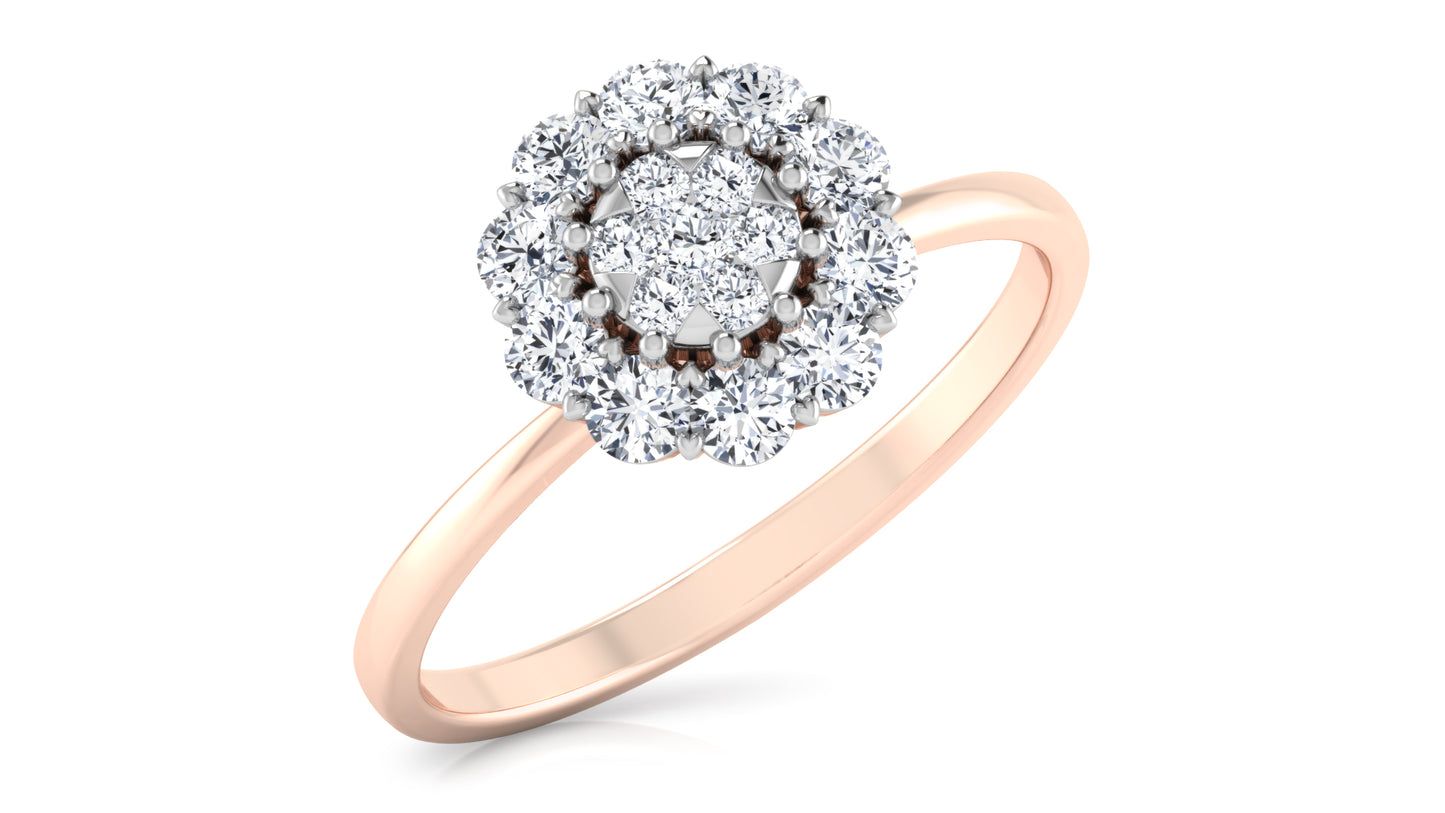 Petal Throng Diamond Ring