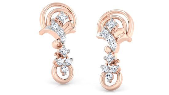 Palace Arches Lab Grown Diamond Rose Gold Danglers Order Online and Shop at Diahart