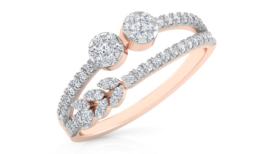 Split Band Diamond Ring