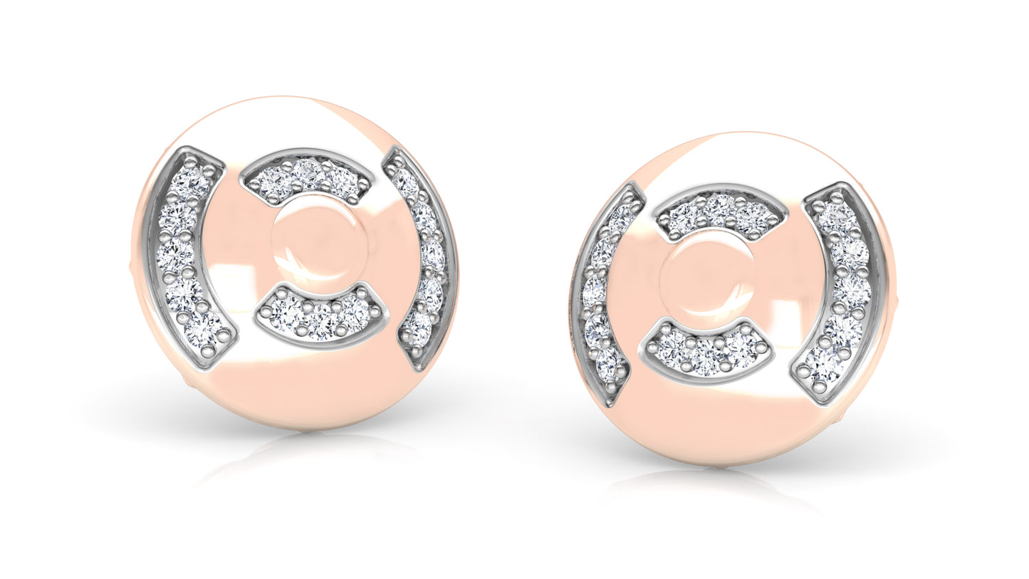 Crazy Moon Diamond Earrings And Pendant Set