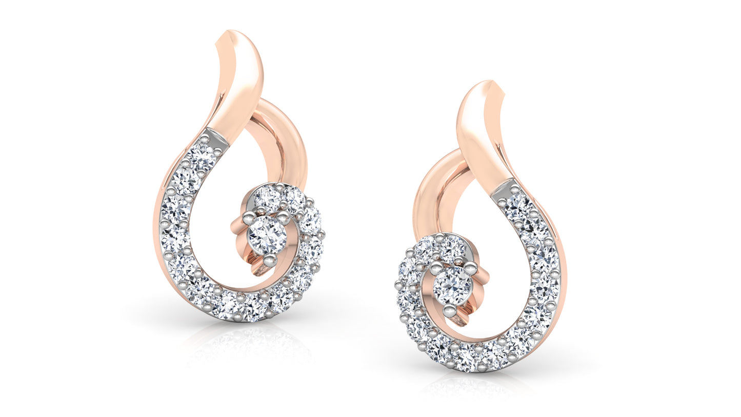 Swan Crush Diamond Earrings