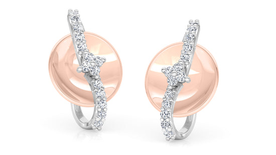 Full Band Diamond Earrings And Pendant Set