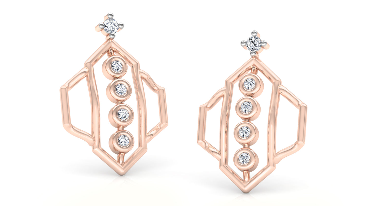 Shiny Whiny Diamond Earrings