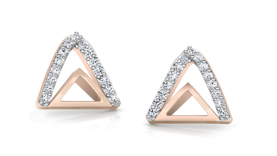 Mountain Peak Diamond Earrings