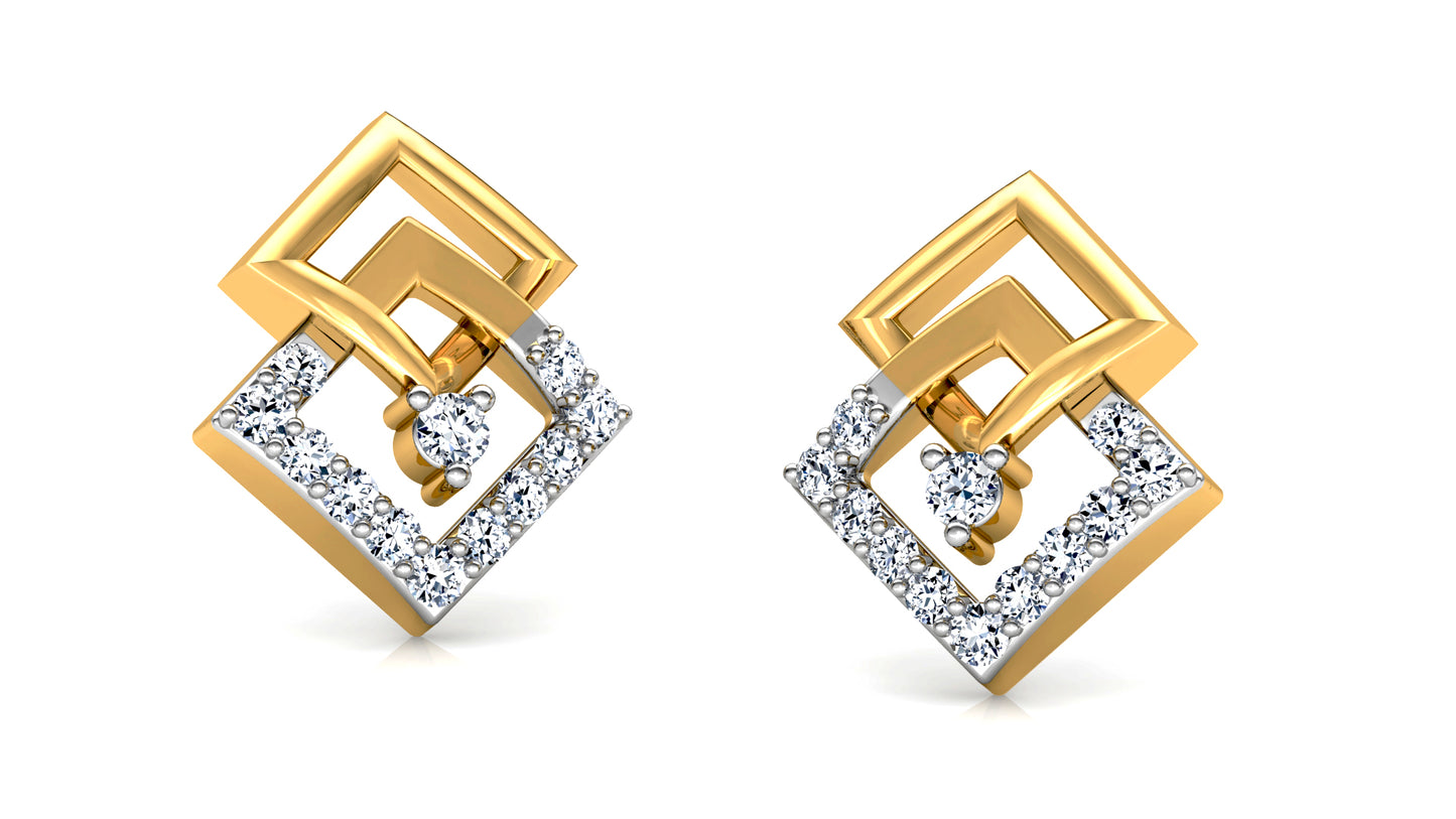 Luxory Square Diamond Earrings