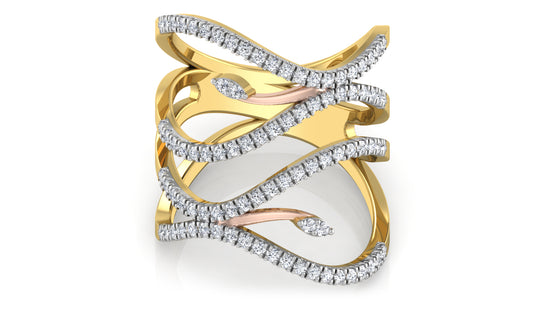 Serpent Duo Diamond Ring