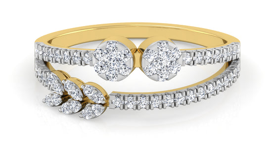 Split Band Diamond Ring