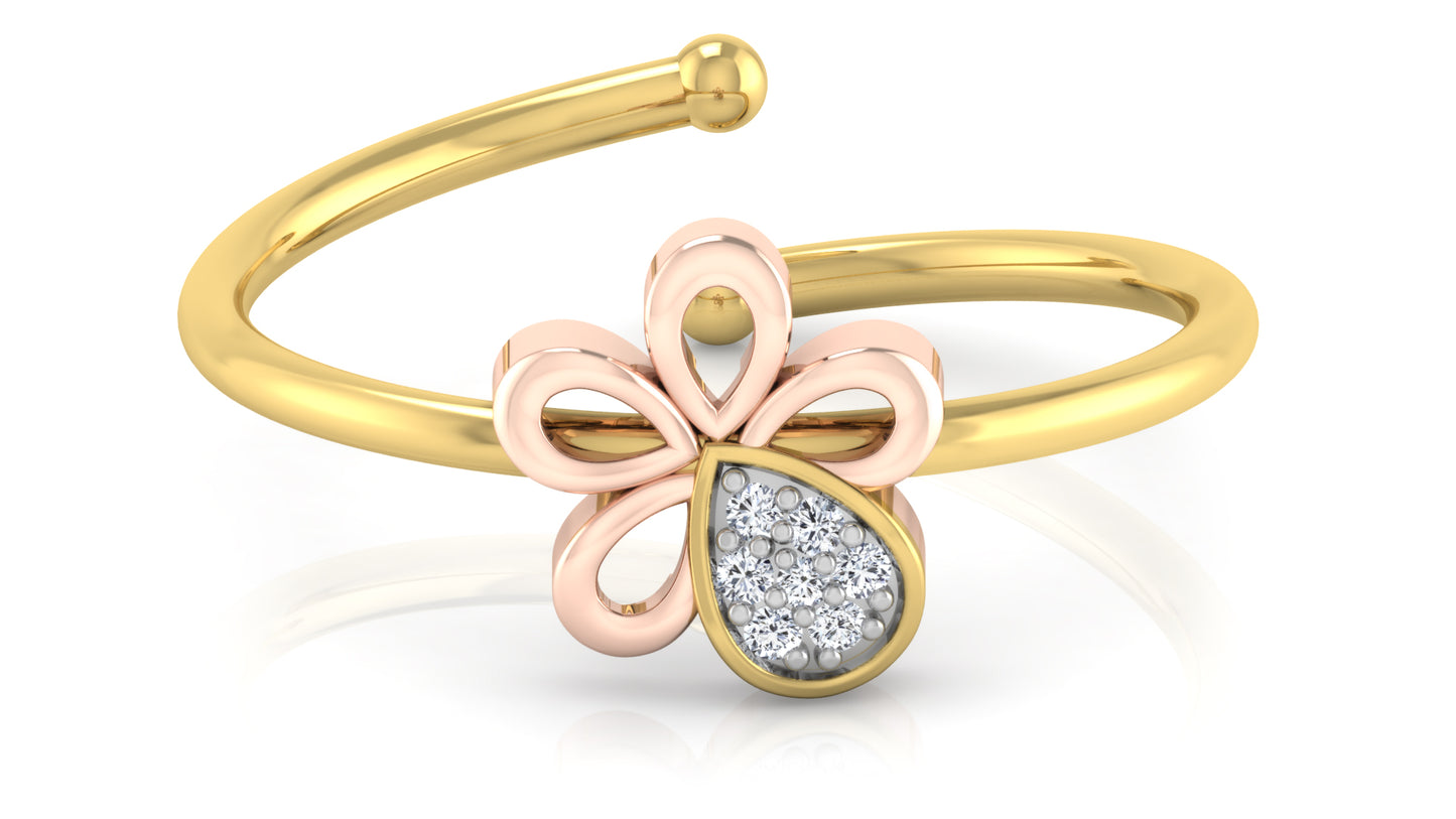 Wow Petals Diamond Ring