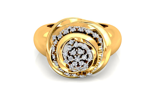 Golden Tiers Diamond Ring