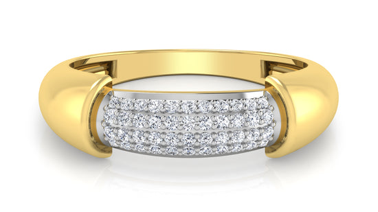 Solid Lines Diamond Ring