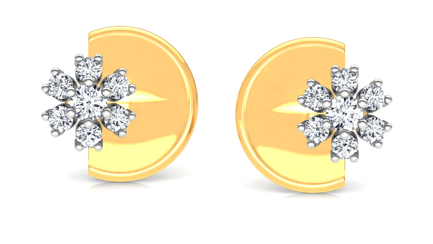 Citzty Life Diamond Earrings And Pendant Set