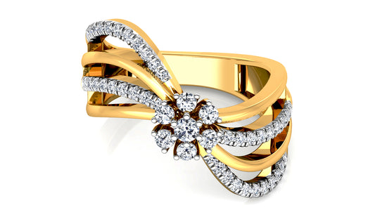 River Touch Diamond Ring