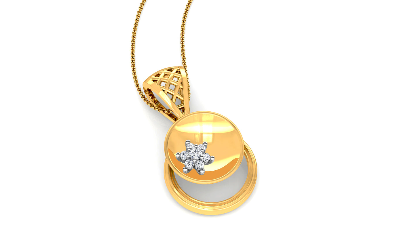 Cool Vibe Diamond Earrings And Pendant Set