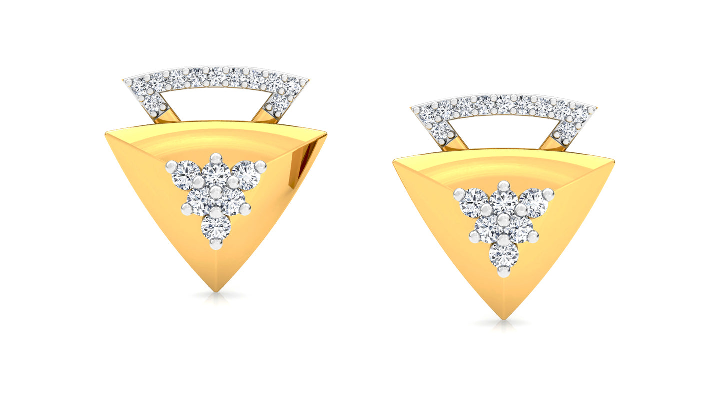 The Nabla Diamond Earrings And Pendant Set